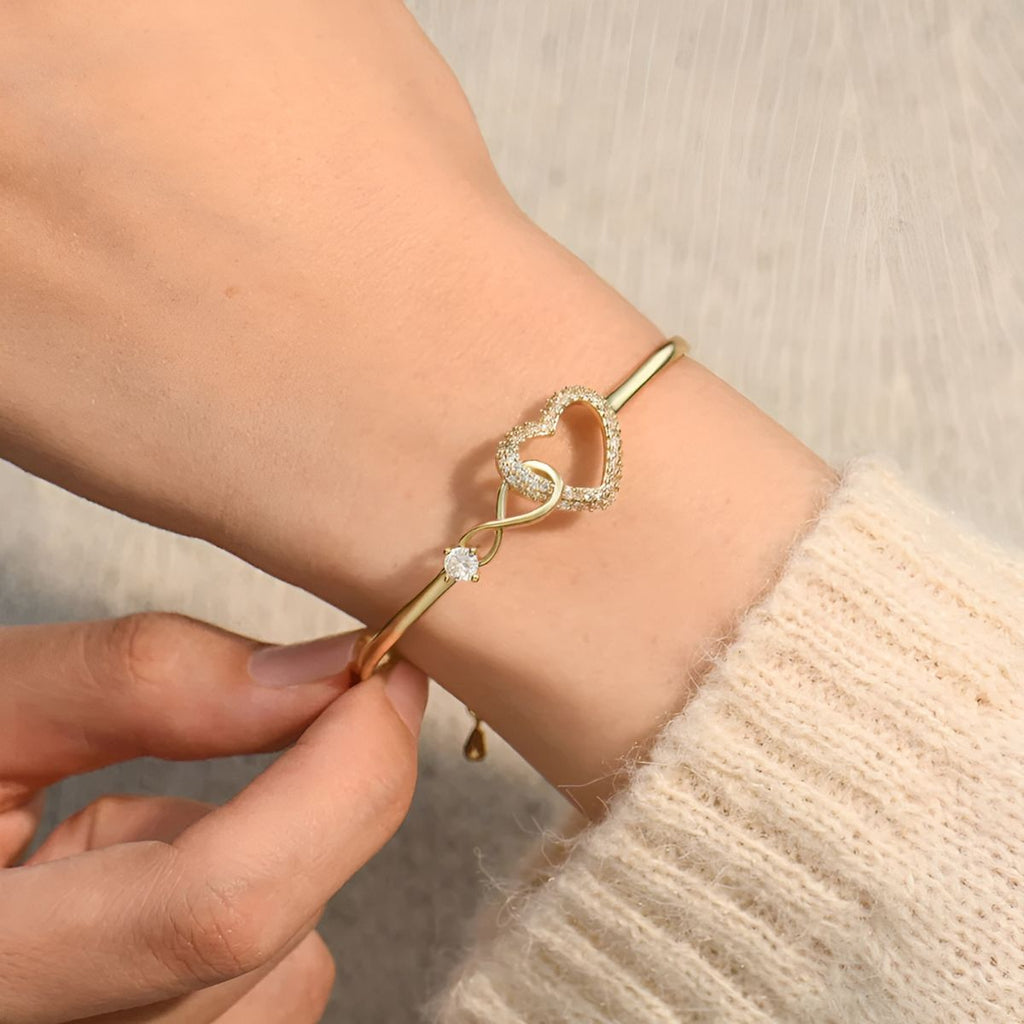 Soultie™ – Colgante con corazón “Amor eterno” | Pulsera para madre e hija