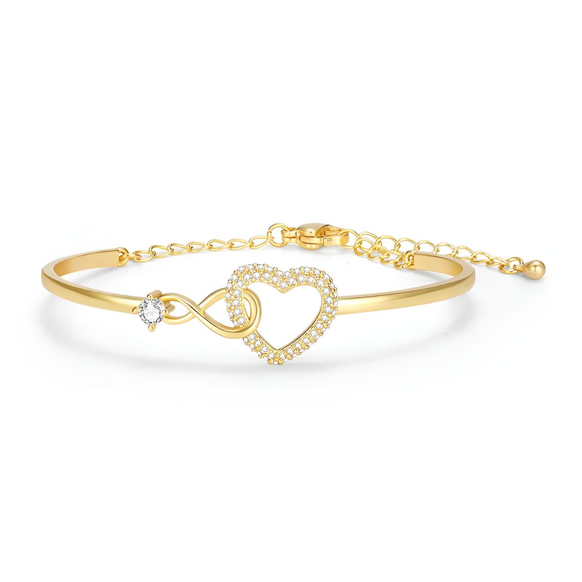 Soultie™ – Colgante con corazón “Amor eterno” | Pulsera para madre e hija